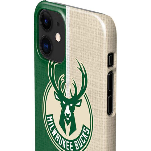 NBA Milwaukee Bucks Split Canvas iPhone 12 Mini Lite Case