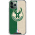 NBA Milwaukee Bucks Split Canvas iPhone 12 Pro Clear Case