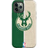 NBA Milwaukee Bucks Split Canvas iPhone 12 Pro Impact Case