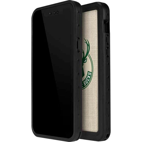 NBA Milwaukee Bucks Split Canvas iPhone 12 Pro Waterproof Case