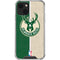 NBA Milwaukee Bucks Split Canvas iPhone 13 Mini Clear Case