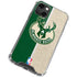 NBA Milwaukee Bucks Split Canvas iPhone 13 Mini Clear Case