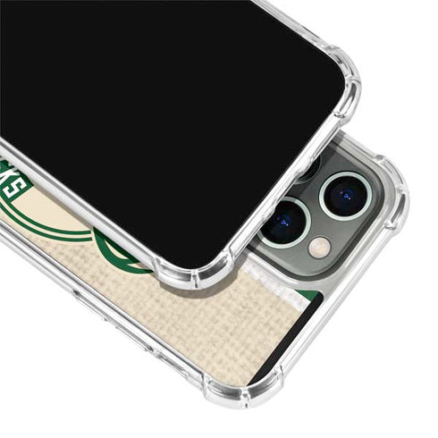 NBA Milwaukee Bucks Split Canvas iPhone 13 Pro Clear Case