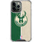 NBA Milwaukee Bucks Split Canvas iPhone 13 Pro Max Clear Case