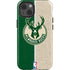 NBA Milwaukee Bucks Split Canvas iPhone 15 Impact Case