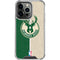 NBA Milwaukee Bucks Split Canvas iPhone 15 Pro Clear Case