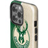 NBA Milwaukee Bucks Split Canvas iPhone 14 Pro Impact Case