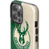 NBA Milwaukee Bucks Split Canvas iPhone 15 Pro Max Impact Case