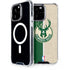 NBA Milwaukee Bucks Split Canvas iPhone 14 Pro Max MagSafe Case