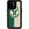 NBA Milwaukee Bucks Split Canvas iPhone 14 Pro Waterproof Case
