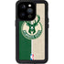 NBA Milwaukee Bucks Split Canvas iPhone 14 Pro Waterproof Case