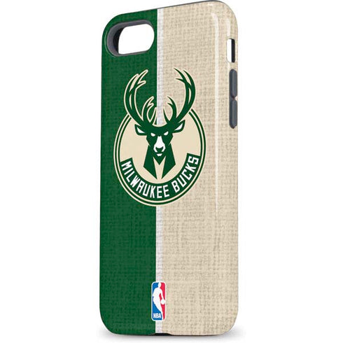 NBA Milwaukee Bucks Split Canvas iPhone 7 Pro Case