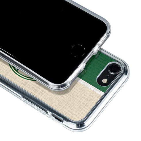 NBA Milwaukee Bucks Split Canvas iPhone SE (2nd & 3rd Gen) Clear Case