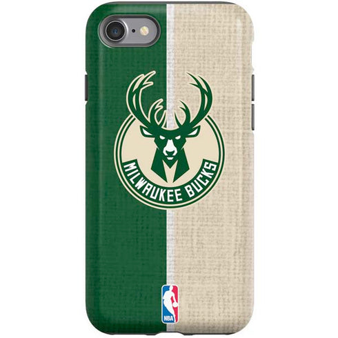 NBA Milwaukee Bucks Split Canvas iPhone SE (2nd & 3rd Gen) Pro Case