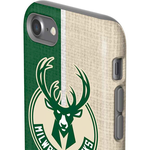 NBA Milwaukee Bucks Split Canvas iPhone SE (2nd & 3rd Gen) Pro Case
