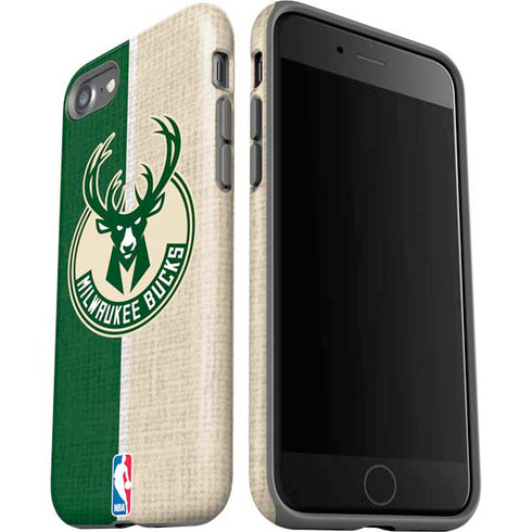 NBA Milwaukee Bucks Split Canvas iPhone SE (2nd & 3rd Gen) Pro Case