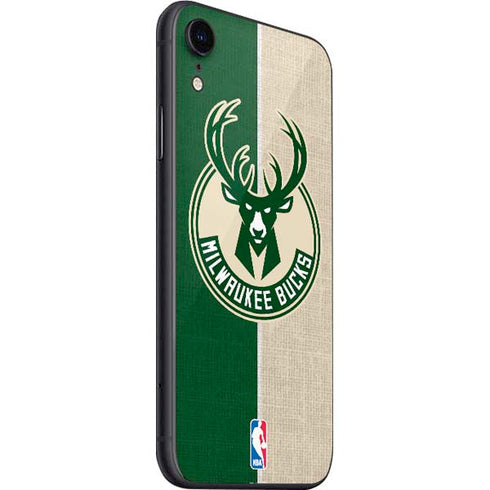 NBA Milwaukee Bucks Split Canvas iPhone SE (2nd & 3rd Gen) Skin