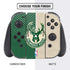 NBA Milwaukee Bucks Split Canvas Nintendo Switch Bundle Skin