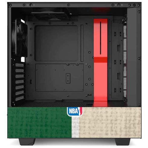 NBA Milwaukee Bucks Split Canvas NZXT H510 Compact ATX Mid-Tower Case Skin