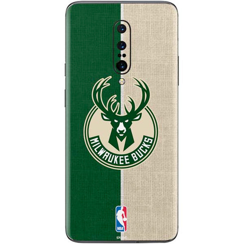 NBA Milwaukee Bucks Split Canvas OnePlus 7 Pro Skin