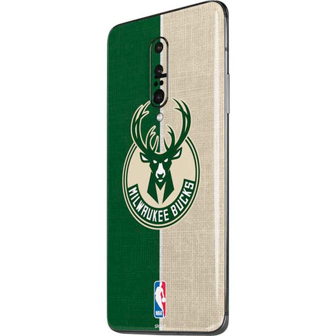 NBA Milwaukee Bucks Split Canvas OnePlus 7 Pro Skin