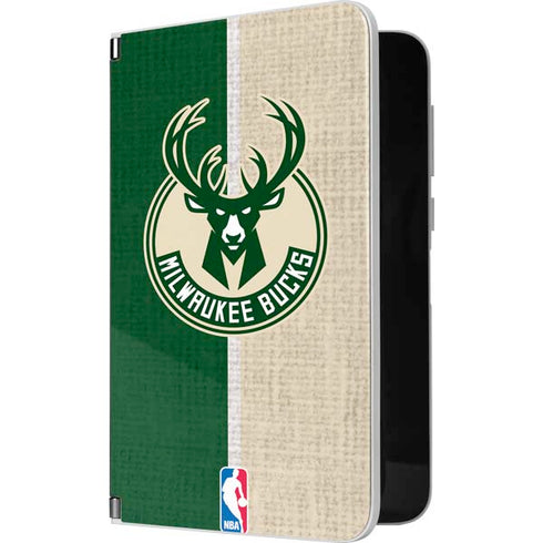 NBA Milwaukee Bucks Split Canvas Surface Duo Skin