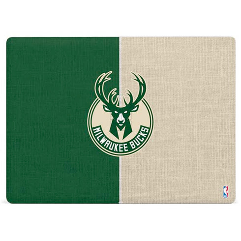 NBA Milwaukee Bucks Split Canvas Surface Laptop 2 Skin