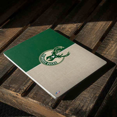 NBA Milwaukee Bucks Split Canvas Surface Laptop 2 Skin