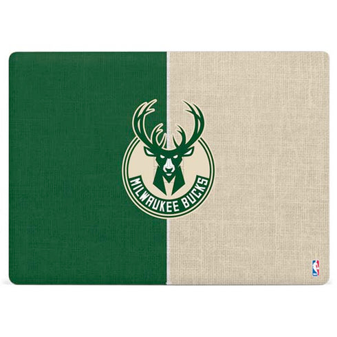 NBA Milwaukee Bucks Split Canvas Surface Laptop 3 13.5in Skin