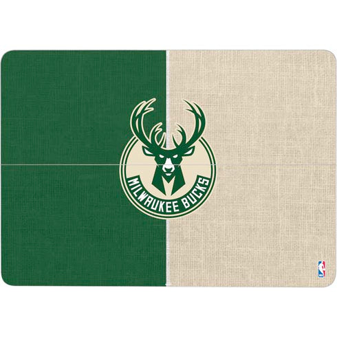 NBA Milwaukee Bucks Split Canvas Surface Laptop Studio Skin