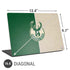 NBA Milwaukee Bucks Split Canvas Universal Laptop 16.6in (13.4 x 9.7in) Skin