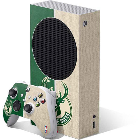 NBA Milwaukee Bucks Split Canvas Xbox Series S Bundle Skin