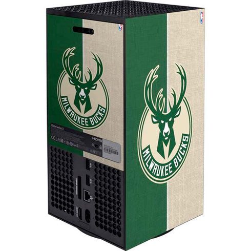 NBA Milwaukee Bucks Split Canvas Xbox Series X Bundle Skin