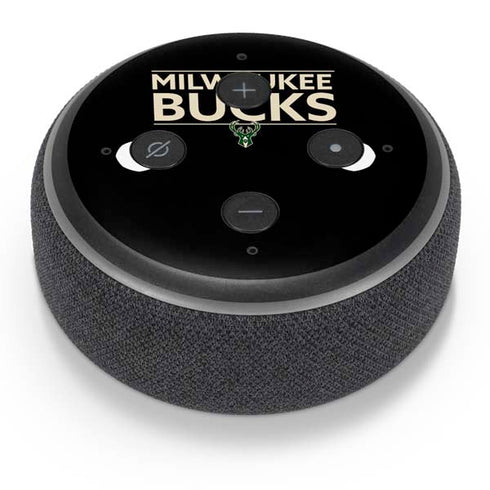 NBA Milwaukee Bucks Standard - Black Amazon Echo Dot Skin