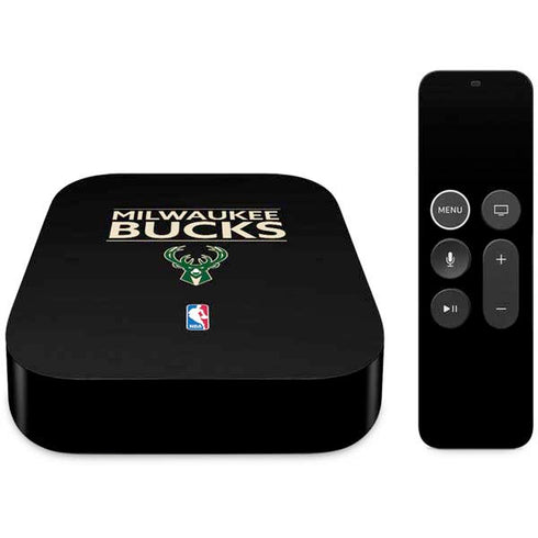 NBA Milwaukee Bucks Standard - Black Apple TV Skin