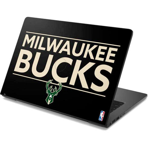 NBA Milwaukee Bucks Standard - Black Dell Chromebook Skin
