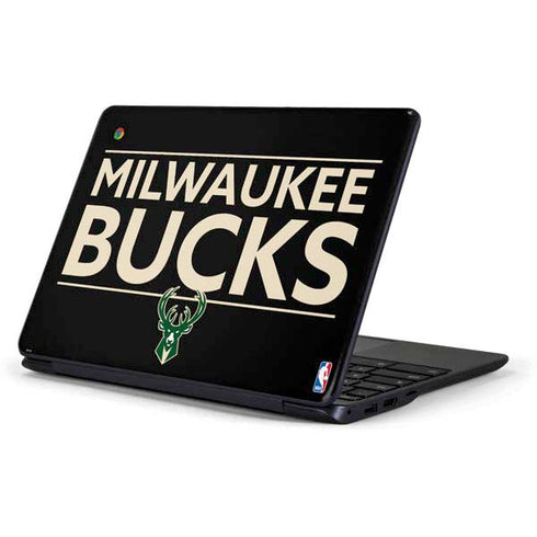 NBA Milwaukee Bucks Standard - Black Samsung Chromebook Skin