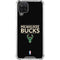 NBA Milwaukee Bucks Standard - Black Galaxy A12 Clear Case