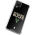 NBA Milwaukee Bucks Standard - Black Galaxy A12 Clear Case