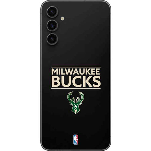 NBA Milwaukee Bucks Standard - Black Galaxy A14 5G Skin