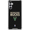 NBA Milwaukee Bucks Standard - Black Galaxy A15 5G Clear Case