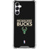 NBA Milwaukee Bucks Standard - Black Galaxy A15 5G Clear Case