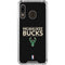 NBA Milwaukee Bucks Standard - Black Galaxy A30 Clear Case