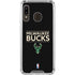 NBA Milwaukee Bucks Standard - Black Galaxy A30 Clear Case