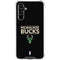 NBA Milwaukee Bucks Standard - Black Galaxy A54 5G Clear Case
