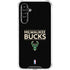 NBA Milwaukee Bucks Standard - Black Galaxy A54 5G Clear Case
