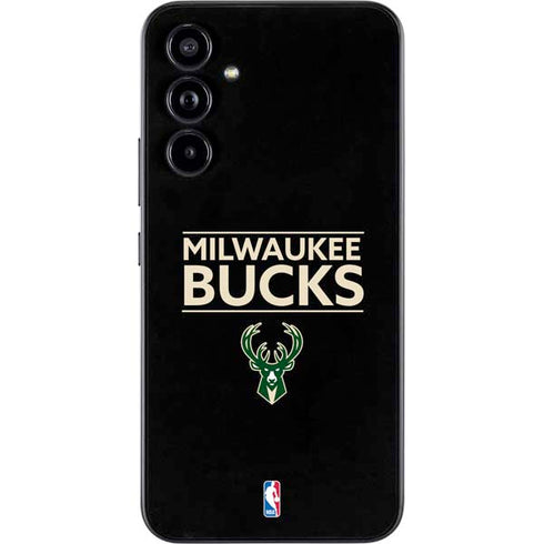 NBA Milwaukee Bucks Standard - Black Galaxy A54 5G Skin