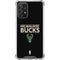 NBA Milwaukee Bucks Standard - Black Galaxy A72 5G Clear Case
