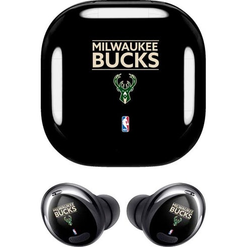 NBA Milwaukee Bucks Standard - Black Galaxy Buds Pro Skin