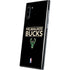 NBA Milwaukee Bucks Standard - Black Galaxy Note 10 Skin